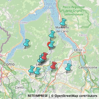 Mappa Via Alcide De Gasperi, 22033 Asso CO, Italia (6.94333)