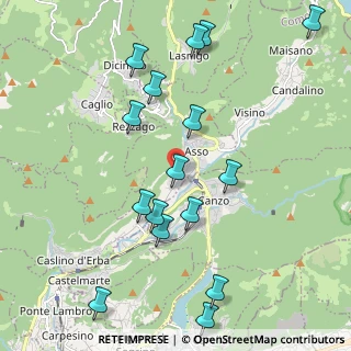 Mappa Via Alcide De Gasperi, 22033 Asso CO, Italia (2.28)