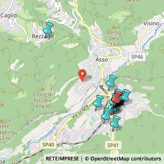 Mappa Via Alcide De Gasperi, 22033 Asso CO, Italia (1.1075)