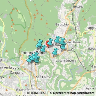 Mappa Via Campi Maggiori, 21056 Induno Olona VA, Italia (1.22667)