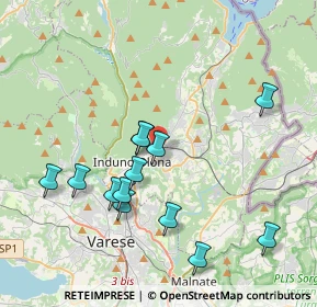 Mappa Via Campi Maggiori, 21056 Induno Olona VA, Italia (3.80692)