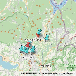 Mappa Via Campi Maggiori, 21056 Induno Olona VA, Italia (3.83583)