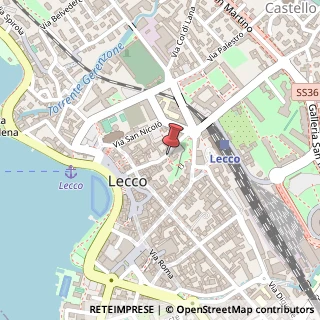 Mappa Via Giuseppe Bovara,  46, 23900 Lecco, Lecco (Lombardia)