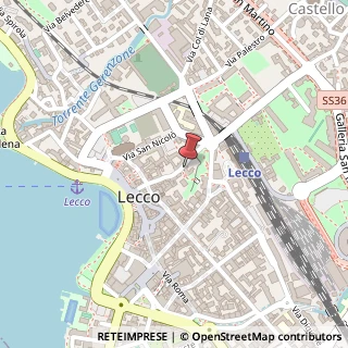 Mappa Via Giuseppe Bovara, 58, 23900 Lecco, Lecco (Lombardia)