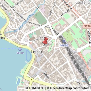 Mappa Via Giuseppe Bovara, 34, 23900 Lecco, Lecco (Lombardia)
