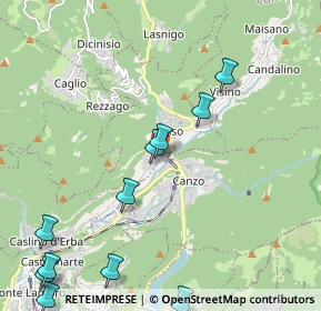 Mappa Via Pietro Valsecchi, 22033 Asso CO, Italia (2.70909)