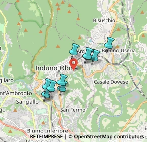 Mappa Via Olimpiade, 21056 Induno Olona VA, Italia (1.45818)