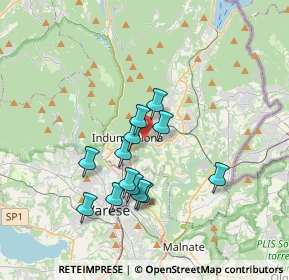 Mappa Via Olimpiade, 21056 Induno Olona VA, Italia (2.95231)