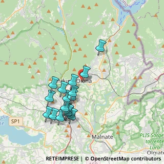 Mappa Via Olimpiade, 21056 Induno Olona VA, Italia (3.59588)