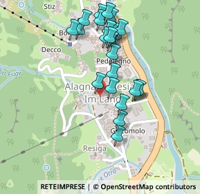 Mappa Frazione reale inferiore, 13021 Alagna Valsesia VC, Italia (0.225)