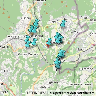 Mappa Via Bevera, 21059 Viggiù VA, Italia (1.445)