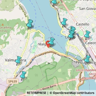 Mappa Via Alessandro Volta, 23864 Malgrate LC, Italia (1.29077)