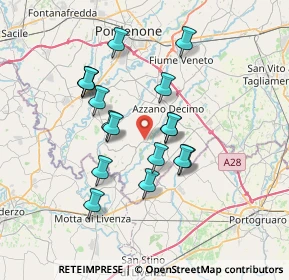 Mappa Via Circonvallazione, 33082 Azzano Decimo PN, Italia (6.11706)