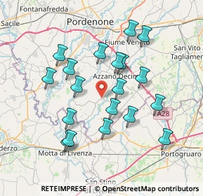 Mappa Via Circonvallazione, 33082 Azzano Decimo PN, Italia (6.92211)