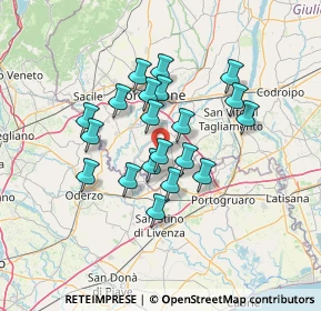 Mappa Via Circonvallazione, 33082 Azzano Decimo PN, Italia (10.8645)