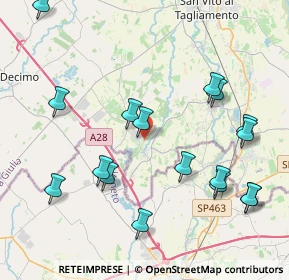 Mappa Via Giuseppe Verdi, 33079 Sesto Al Reghena PN, Italia (4.57647)