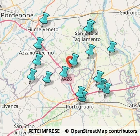 Mappa Via Giotto di Bondone, 33079 Sesto Al Reghena PN, Italia (7.36813)