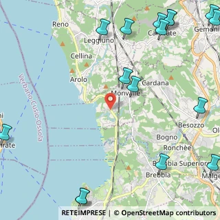 Mappa Via delle Piane, 21020 Monvalle VA, Italia (3.445)