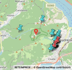 Mappa Unnamed Road, 23868 Canzo CO, Italia (2.22963)