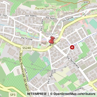 Mappa Via Guglielmo Marconi, 3, 38065 Mori TN, Italia, 38065 Mori, Trento (Trentino-Alto Adige)