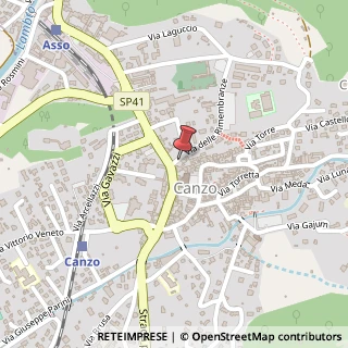 Mappa Via Rimembranze, 4, 22035 Canzo, Como (Lombardia)