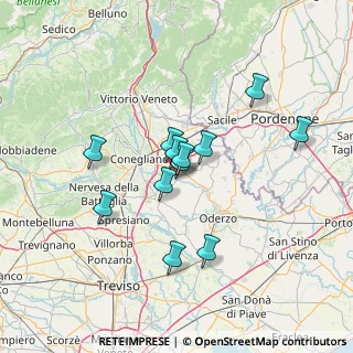 Mappa Via Giuseppe Toniolo, 31028 Vazzola TV, Italia (11.01833)