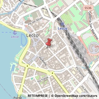 Mappa Via Fratelli Cairoli, 10, 23900 Lecco, Lecco (Lombardia)