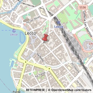 Mappa Via Fratelli Cairoli,  8, 23900 Lecco, Lecco (Lombardia)
