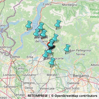 Mappa Via Fratelli Cairoli, 23900 Lecco LC, Italia (7.55813)