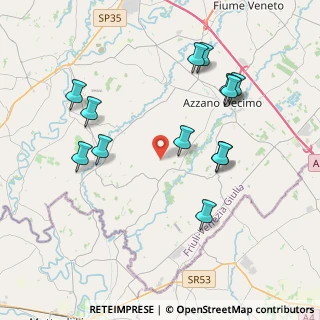 Mappa Via Mantova, 33082 Azzano decimo PN, Italia (4.05923)