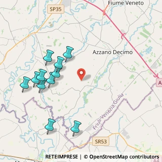 Mappa Via Mantova, 33082 Azzano decimo PN, Italia (4.41455)