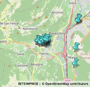 Mappa Via Cesare Battisti, 38065 Mori TN, Italia (1.049)