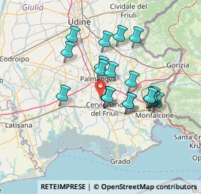 Mappa SR 352, 33052 Cervignano del Friuli UD, Italia (11.58)
