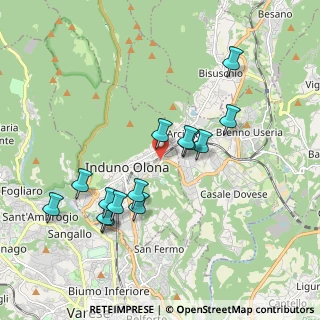 Mappa Via Vela, 21056 Induno Olona VA, Italia (1.83071)
