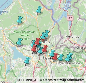 Mappa Via Vela, 21056 Induno Olona VA, Italia (6.73722)