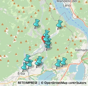 Mappa Via Luigi Oltolina, 22033 Asso CO, Italia (3.45615)