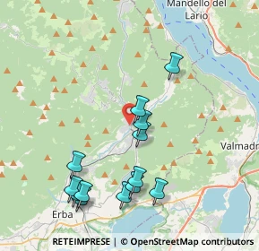 Mappa Via Dott. Luigi Oltolina, 22033 Asso CO, Italia (4.09462)