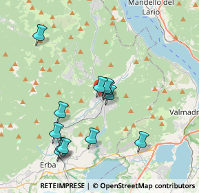 Mappa Via Luigi Oltolina, 22033 Asso CO, Italia (3.69333)