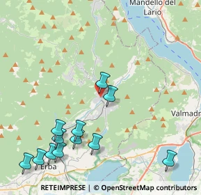 Mappa Via Luigi Oltolina, 22033 Asso CO, Italia (5.04167)