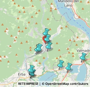Mappa Via Luigi Oltolina, 22033 Asso CO, Italia (4.04545)
