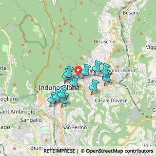 Mappa Via Monte Bisbino, 21056 Induno Olona VA, Italia (1.26417)