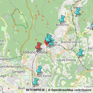 Mappa Via Monte Bisbino, 21056 Induno Olona VA, Italia (2.48154)