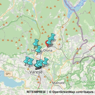 Mappa Via Monte Bisbino, 21056 Induno Olona VA, Italia (3.46333)