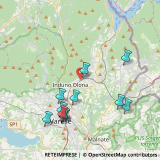 Mappa Via Monte Bisbino, 21056 Induno Olona VA, Italia (4.40182)