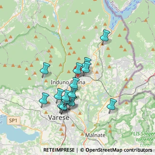 Mappa Via Monte Bisbino, 21056 Induno Olona VA, Italia (3.33588)