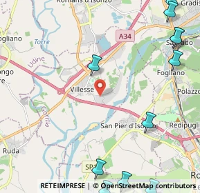 Mappa Via Trieste, 34070 Villesse GO, Italia (3.30455)