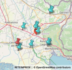 Mappa Via Trieste, 34070 Villesse GO, Italia (6.87417)