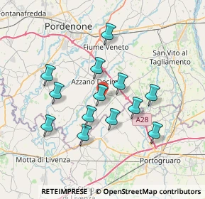 Mappa Via Villabiesa, 33083 Chions PN, Italia (6.27692)