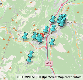 Mappa Via Dante, 38065 Mori TN, Italia (3.398)