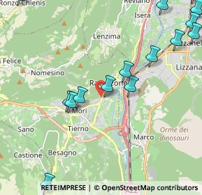 Mappa Via Dante, 38065 Mori TN, Italia (2.79267)